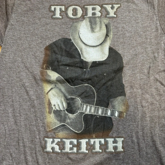 Toby Keith Pre-shrunk Tshirt Large World Better Place With More Cowboys - Unisex - Picture 2 of 6